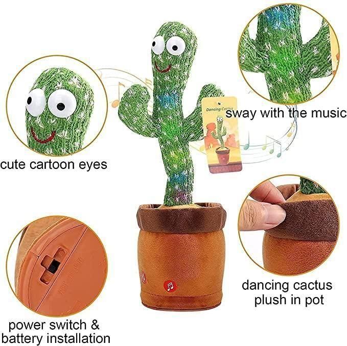 LED Musical Dancing & Mimicry Cactus Toy - UniClode